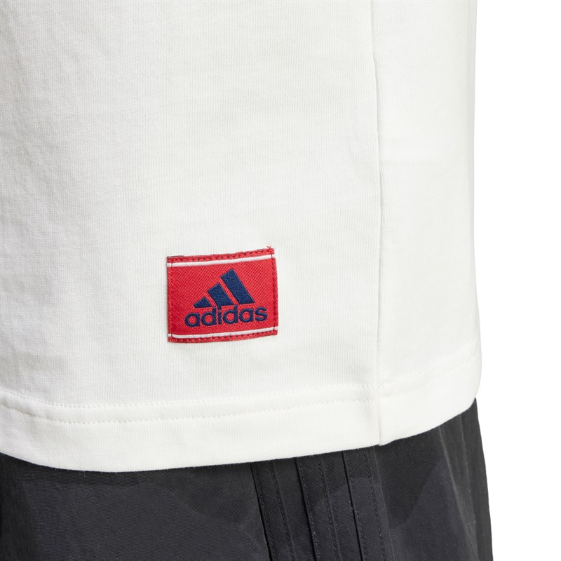 adidas Originals Herren Badge Of Sport T Shirt Cloud White