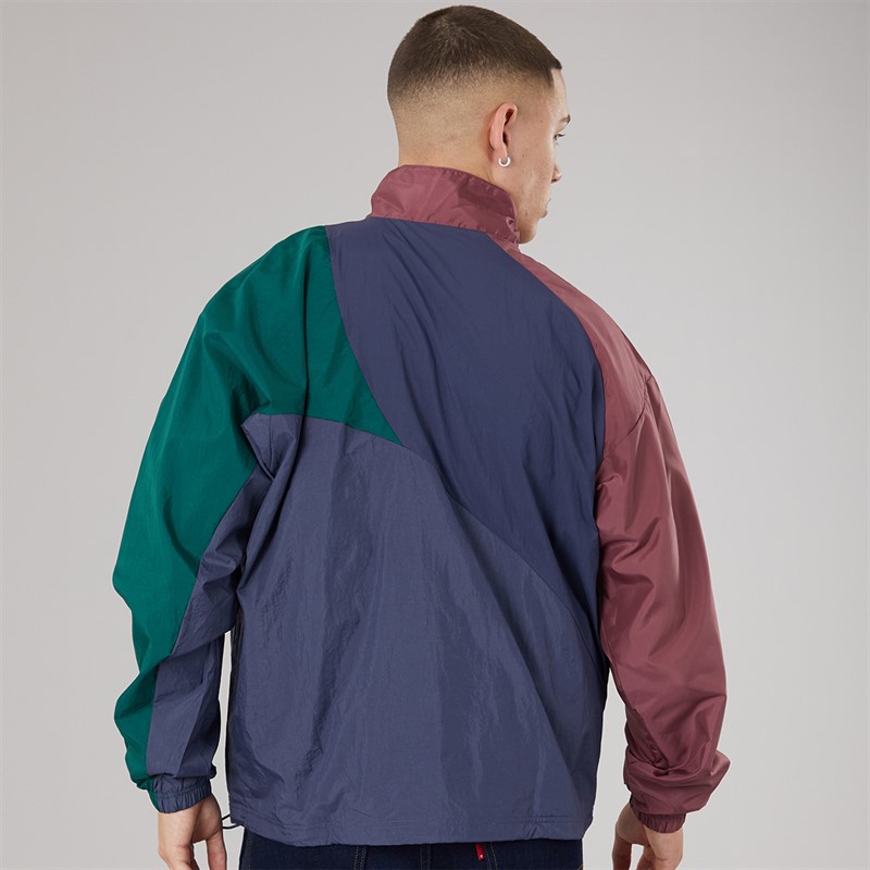 adidas Originals Herren Adicolour Colorblock Trainingsjacke Shadow Navy/Crimson/Grün