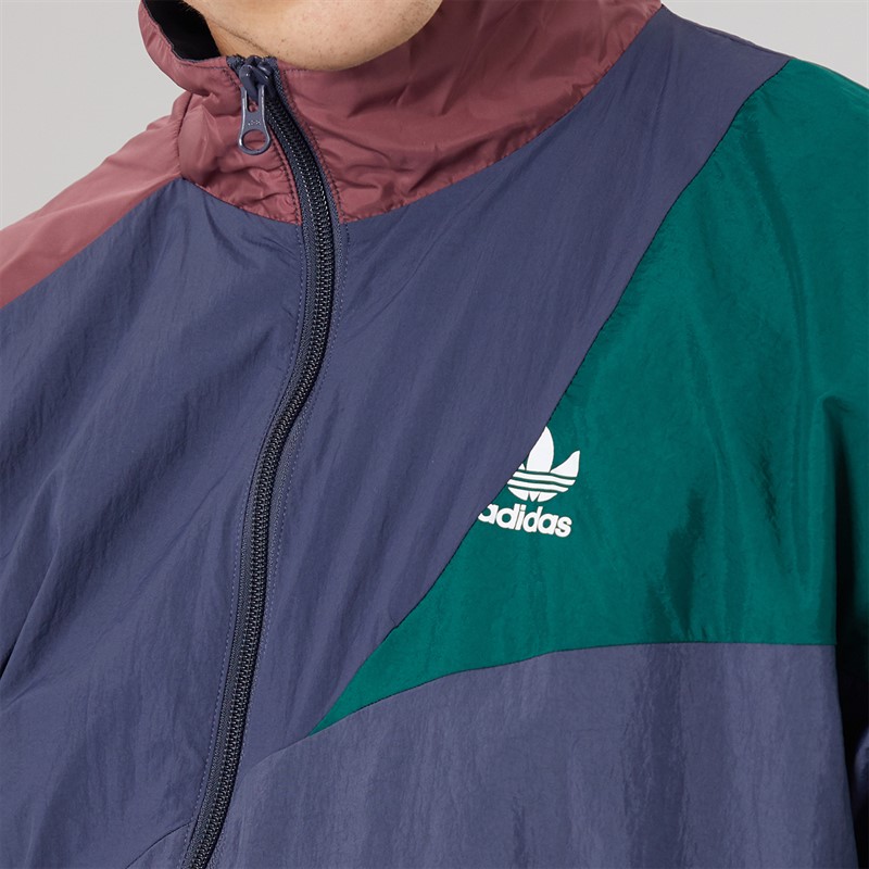 adidas Originals Herren Adicolour Colorblock Trainingsjacke Shadow Navy/Crimson/Grün