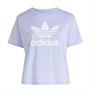 adidas Originals Adicolour Trefoil Boxy T-shirt dla niej kolor Violet Tone