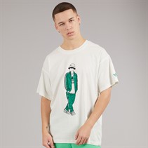 adidas Originals GFX Trefoil T-shirt dla niego kolor Off White