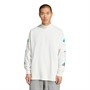 adidas Originals Herren EQT Grafik Langarm T Shirt Cloud White