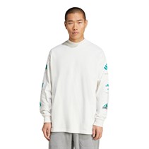 adidas Originals Herren EQT Grafik Langarm T Shirt Cloud White