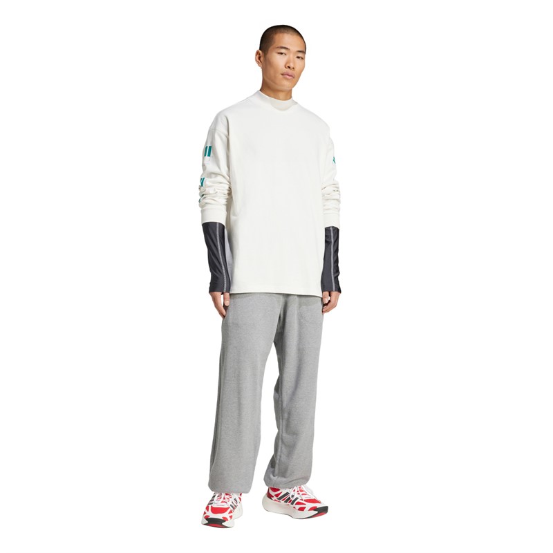 adidas Originals Herren EQT Grafik Langarm T Shirt Cloud White