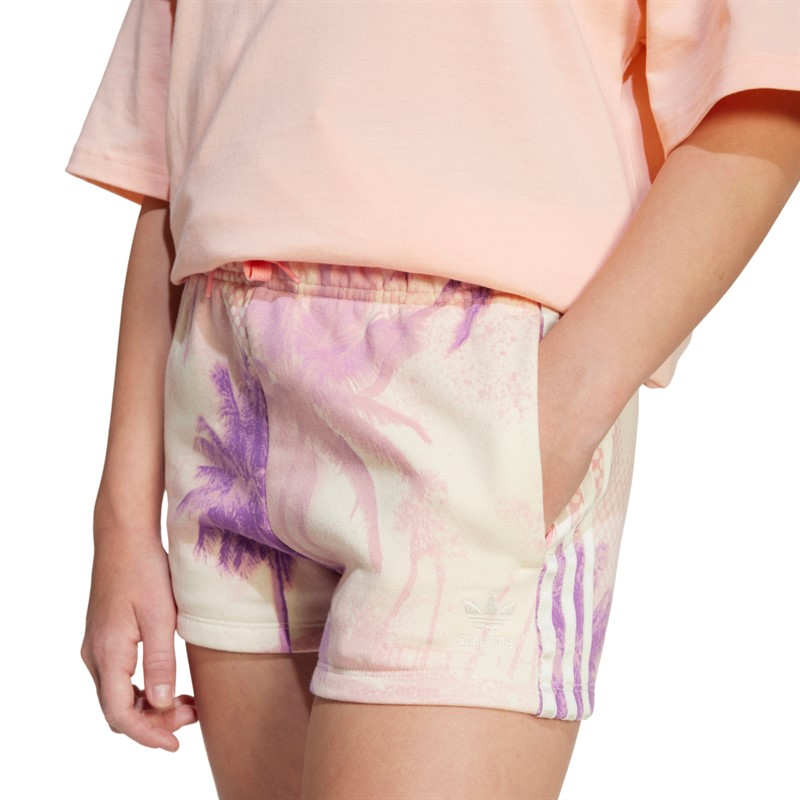 adidas Originals Spodenki z nadrukiem dla dziewczynki kolor Semi Pink Spark/Multicolor