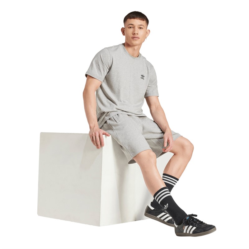 adidas Originals Spodnie dresowe Essentials Trefoil dla niego kolor Medium Grey Heather