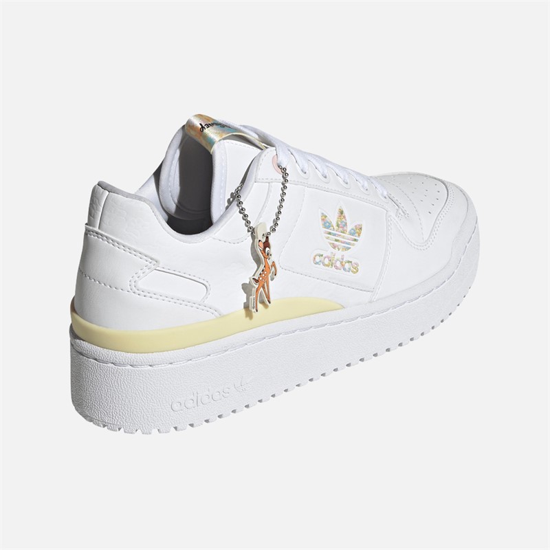 adidas Originals Damen X Disney Forum Bold Sneaker Cloud White/Silver Metallic/Core Black