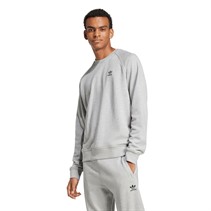 adidas Originals Herren Trefoil Essentials Französisch Frottee Sweatshirt Medium Grey Heather
