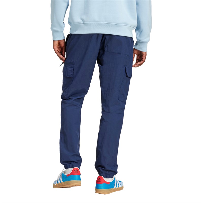 adidas Originals Trefoil spodnie cargo z tkaniny dla niego kolor Night Indigo