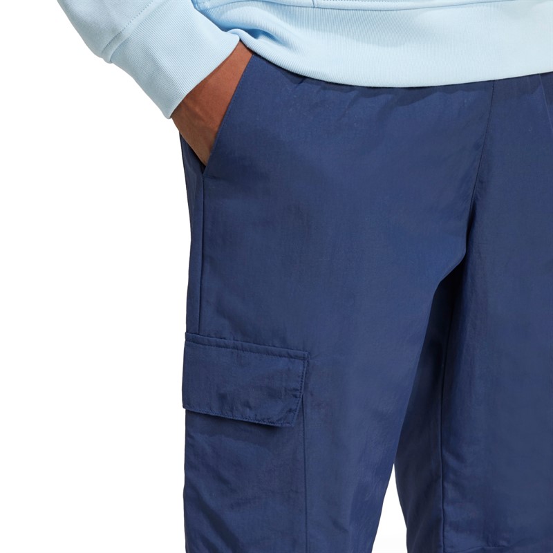 adidas Originals Trefoil spodnie cargo z tkaniny dla niego kolor Night Indigo