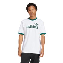 adidas Originals Herren Einfaches T Shirt Off White