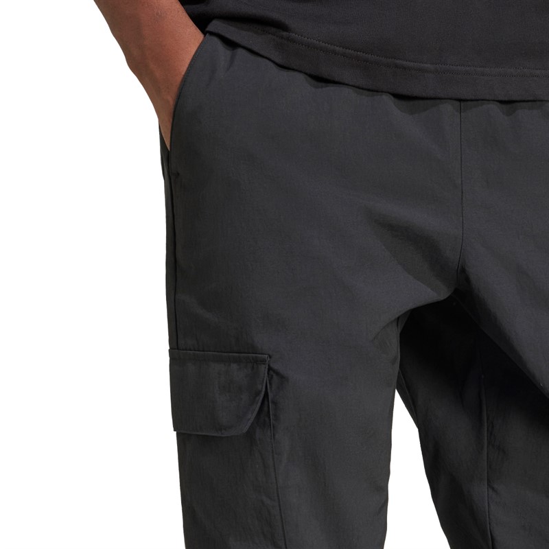 adidas Originals Trefoil spodnie cargo z tkaniny dla niego kolor Czarny