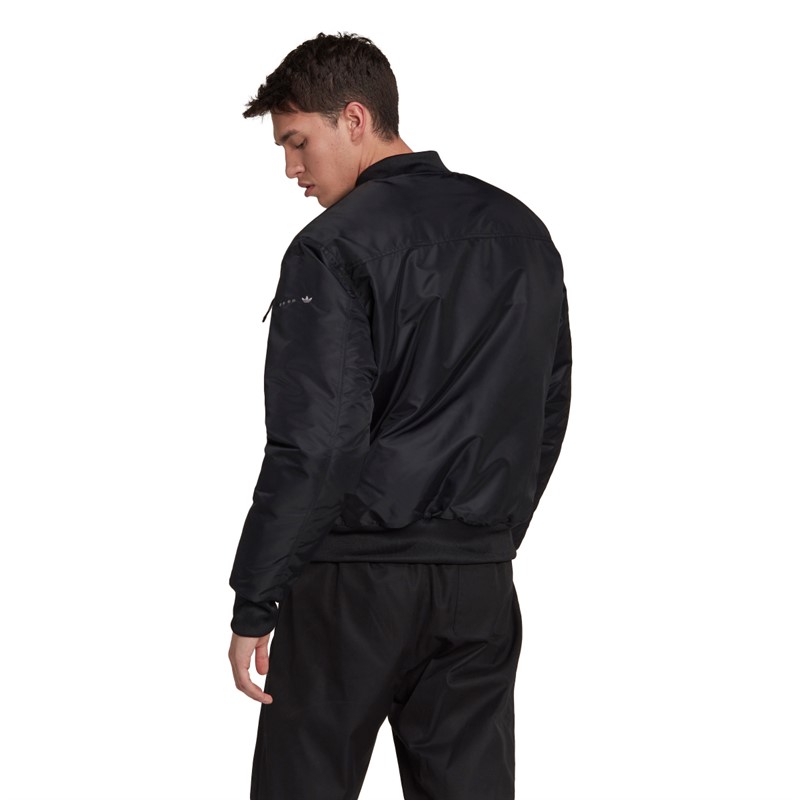 adidas Originals Herren Reclaim Wende Bomberjacke Schwarz