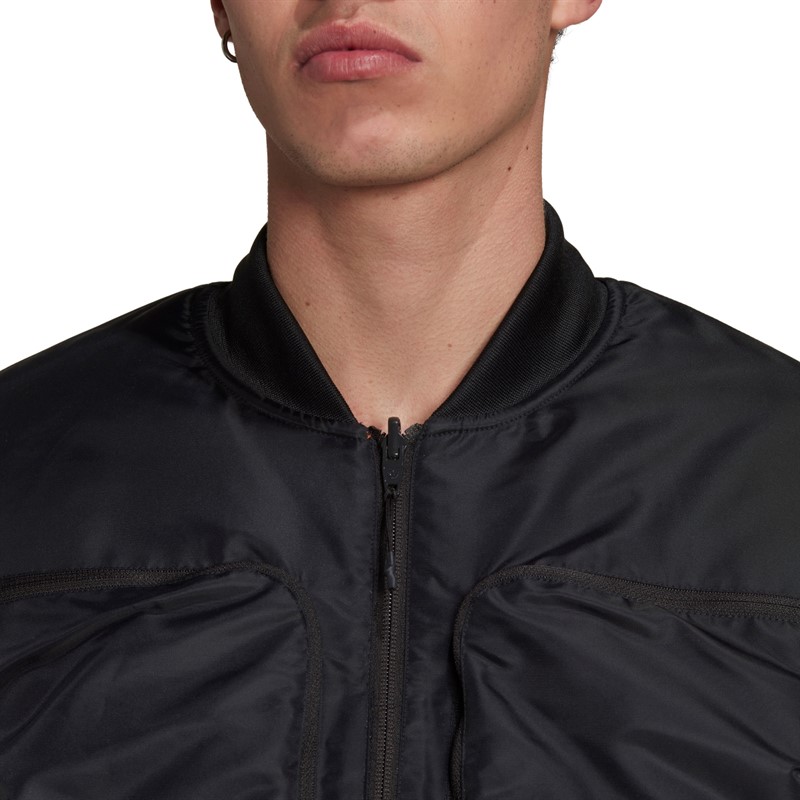 adidas Originals Herren Reclaim Wende Bomberjacke Schwarz