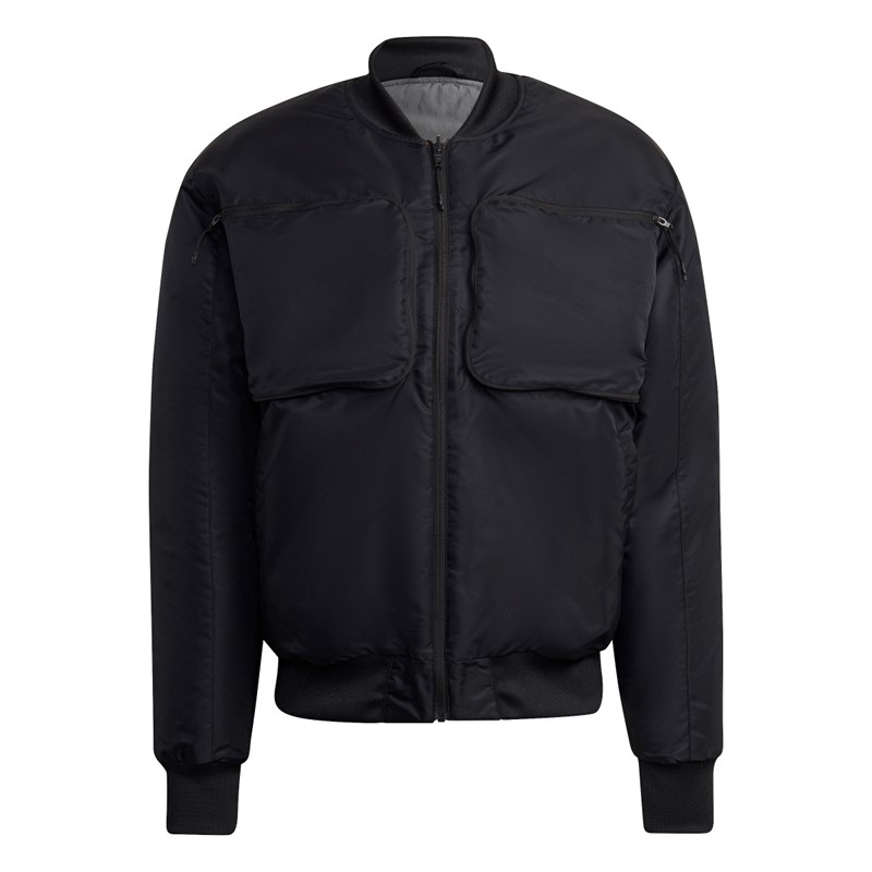 adidas Originals Herren Reclaim Wende Bomberjacke Schwarz
