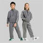 adidas Originals Kids Adicolor Denim 1/4 Zip Top And Joggers Set Grey