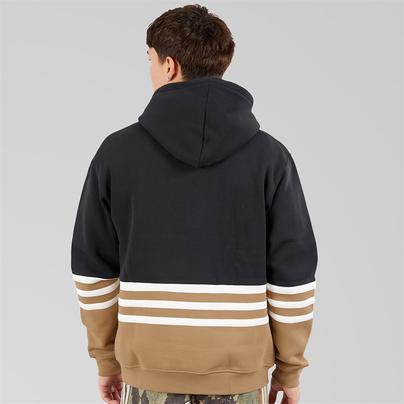 adidas Originals Mens Archive Cutline Hoodie Black/Cardboard