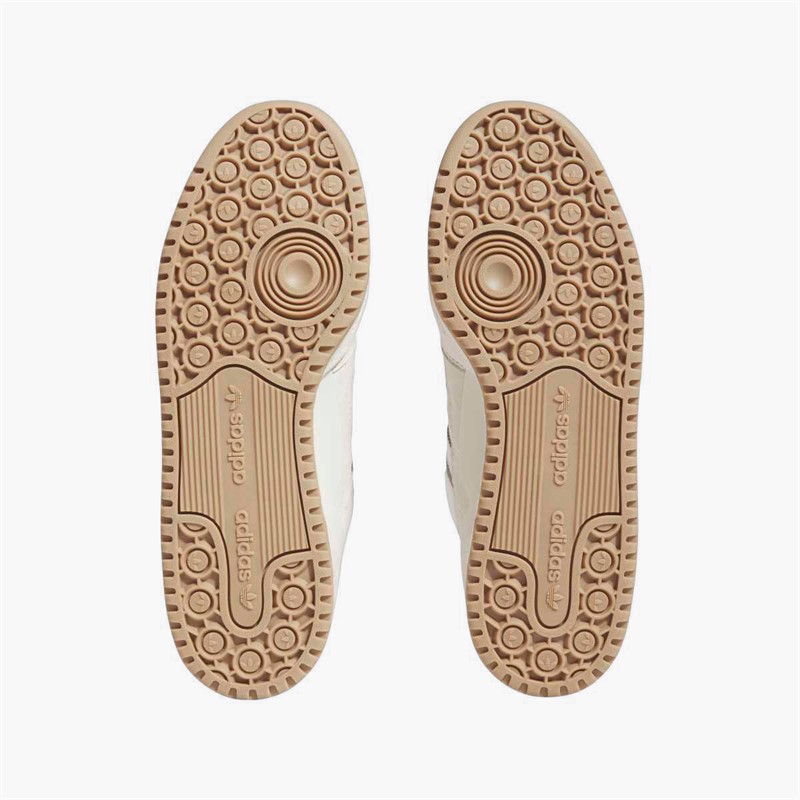 adidas Originals Mens Forum Low CL Trainers Core White/Cloud White/Grey One