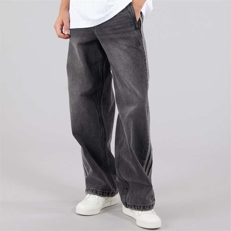 adidas Originals Mens Adilenium Season 4 Teamgeist Denim Trousers Black