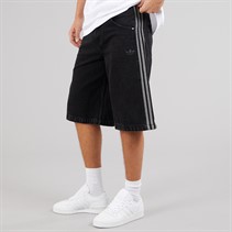 adidas Originals Mens Adicolour Firebird Denim Shorts True Black Denim