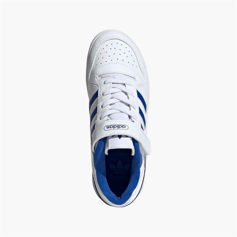 adidas Originals Kids Forum Low Trainers Cloud White/Royal Blue/Cloud White