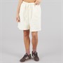adidas Originals Womens Essentials Linear Oversized Shorts Cream White