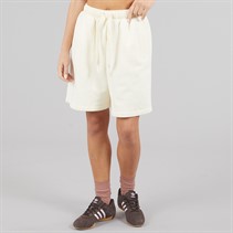 adidas Originals Womens Essentials Linear Oversized Shorts Cream White