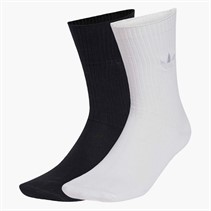 adidas Originals Mens Everday Icons Two Pack Crew Socks White/Black