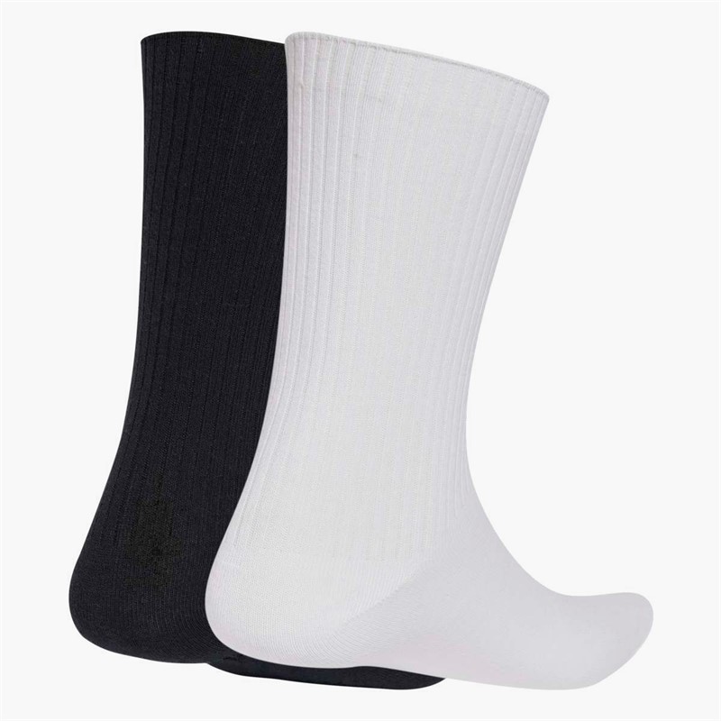 adidas Originals Mens Everday Icons Two Pack Crew Socks White/Black