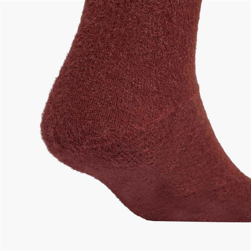 adidas Originals Mens Fluffy Two Pack Crew Socks Fox Brown/Off White