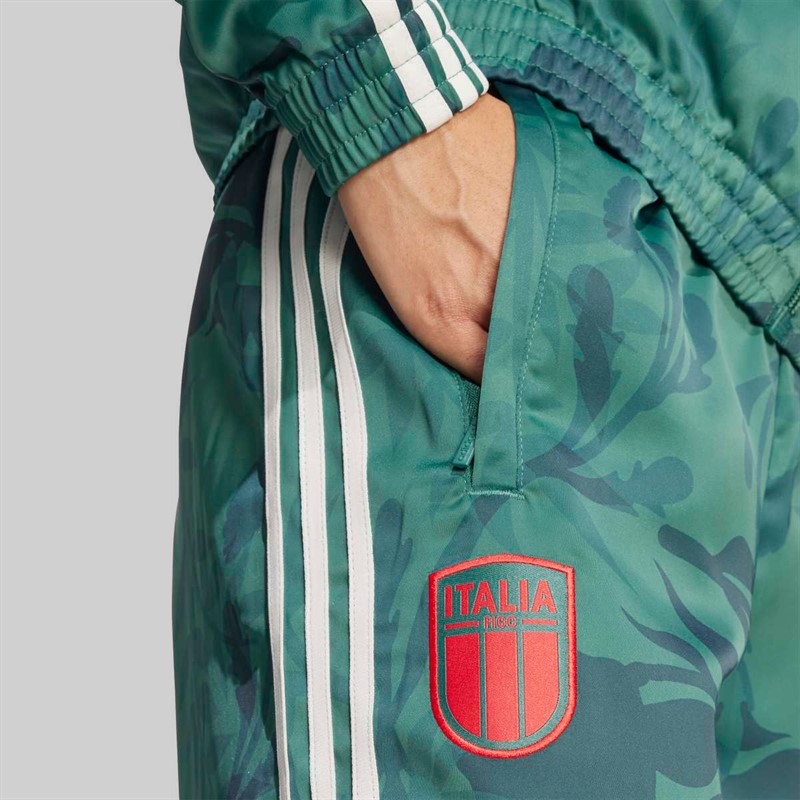 adidas Originals Womens FIGC Italy Track Pants Tech Forest