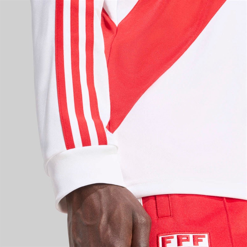 adidas Originals Mens FPF Peru 1978 Retro Home Long Sleeve Jersey White