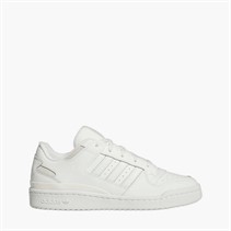 adidas Originals Mens Forum Low CL Trainers Core White/Cloud White/Grey One