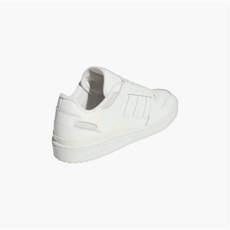 adidas Originals Mens Forum Low CL Trainers Core White/Cloud White/Grey One