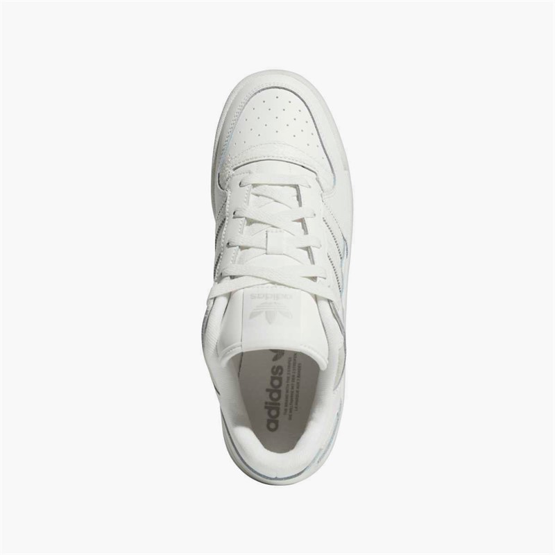 adidas Originals Mens Forum Low CL Trainers Core White/Cloud White/Grey One