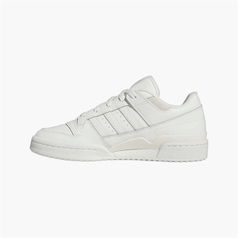 adidas Originals Mens Forum Low CL Trainers Core White/Cloud White/Grey One