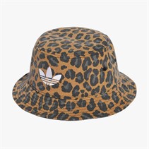 adidas Originals Mens Leopard Print Bucket Hat Bronze Strata/Black