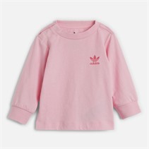 adidas Originals Infant Girls Long Sleeve T-Shirt True Pink