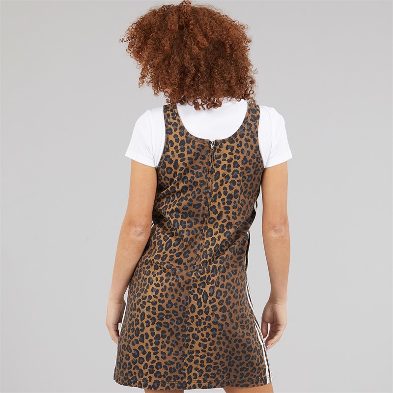 adidas Originals Womens Leopard Print Dress Multicolor/Bronze Strata