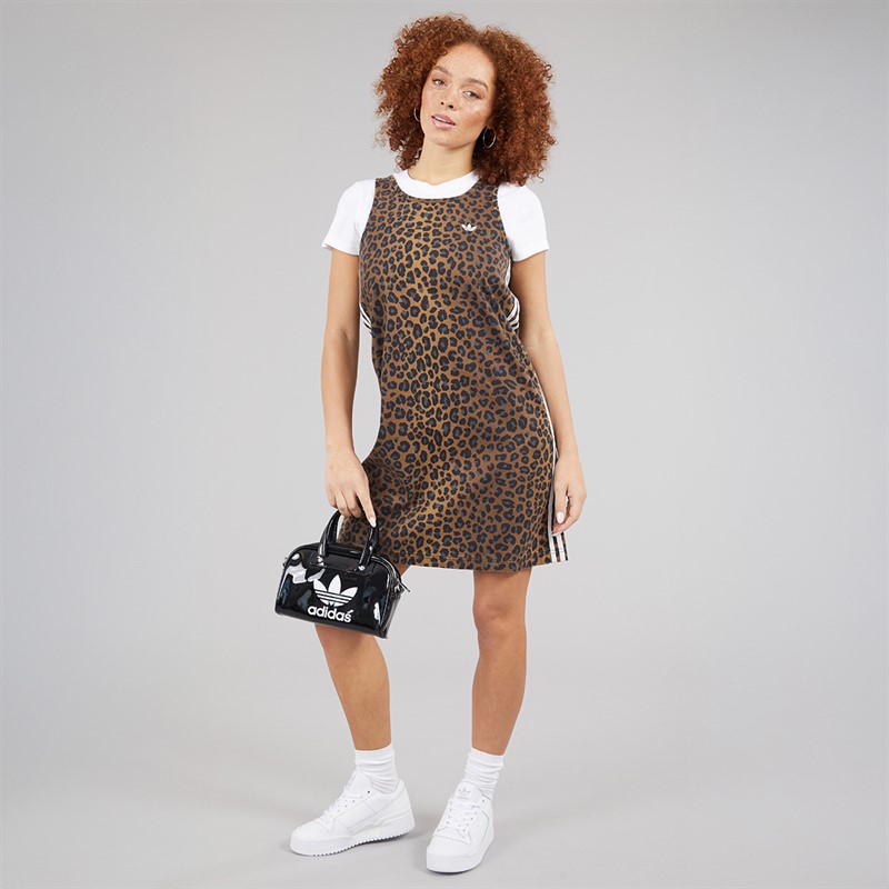 adidas Originals Womens Leopard Print Dress Multicolor/Bronze Strata