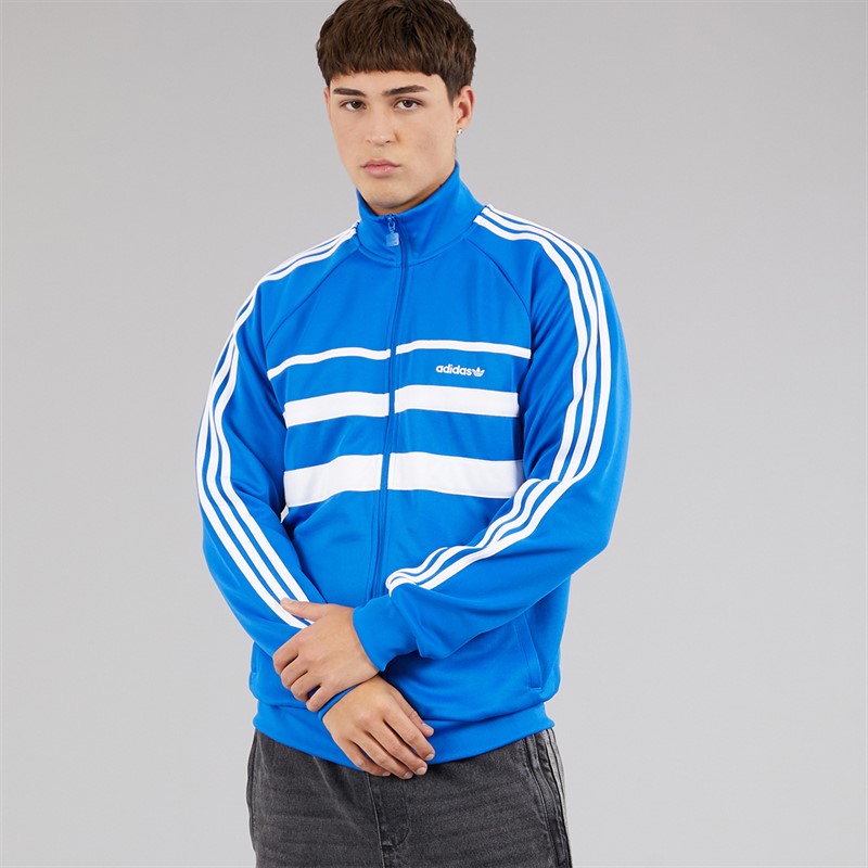adidas Originals Mens Adicolor The First Track Top Blue/White