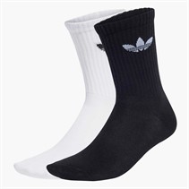 adidas Originals Mens Ruffle Two Pack Crew Socks White/Black