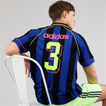 adidas Originals Mens Jacquard Stripe Jersey Semi Lucid Blue/Black