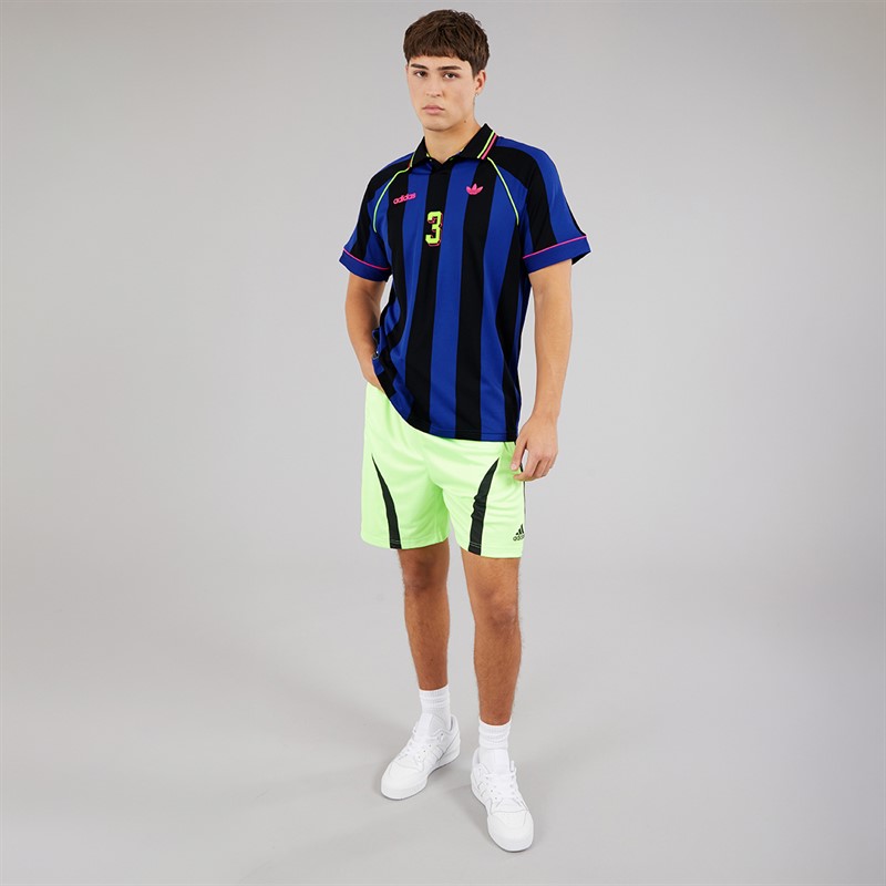 adidas Originals Mens Jacquard Stripe Jersey Semi Lucid Blue/Black