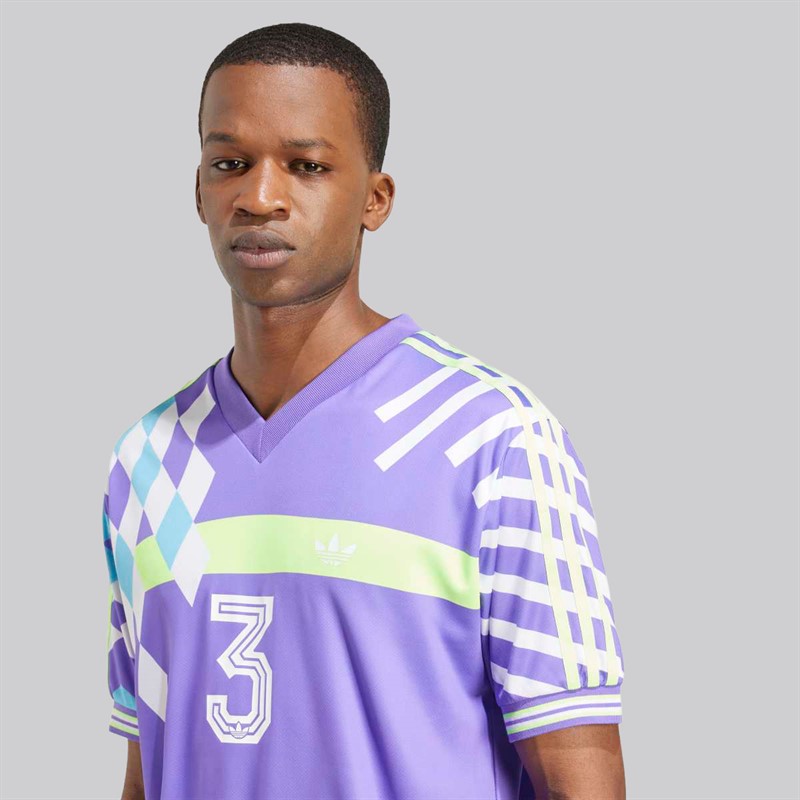 adidas Originals Mens Nuwave 90s Jersey Purple Rush