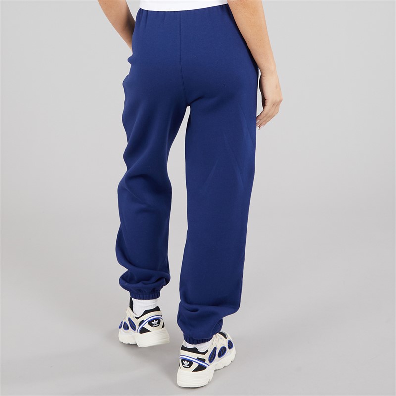 adidas Originals Womens Essentials Trefoil Loose Fit Fleece Joggers Dark Blue