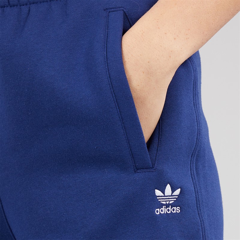 adidas Originals Womens Essentials Trefoil Loose Fit Fleece Joggers Dark Blue