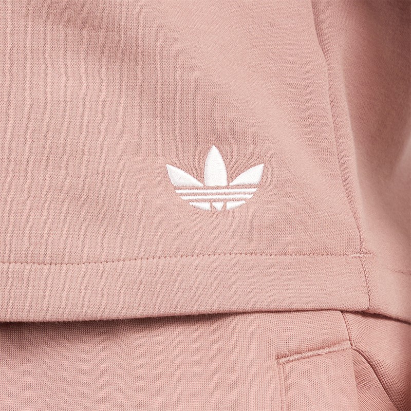 adidas Originals Womens Off Placed 3-Stripes T-Shirt Warm Clay
