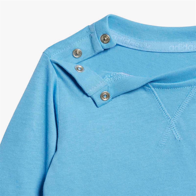 adidas Originals Infant Boys Long Sleeve T-Shirt Light Blue