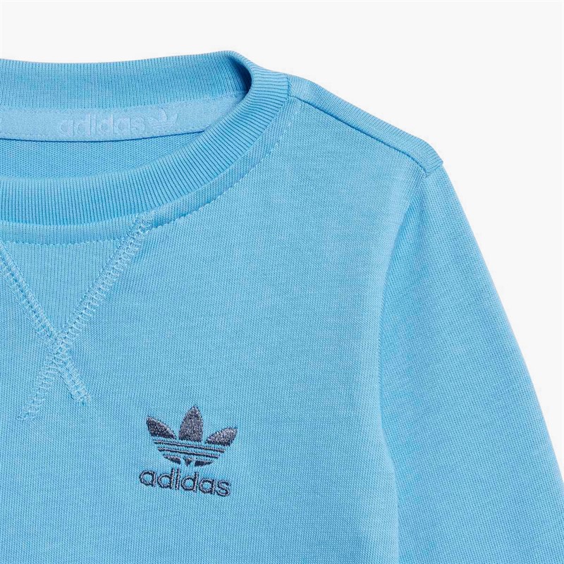 adidas Originals Infant Boys Long Sleeve T-Shirt Light Blue